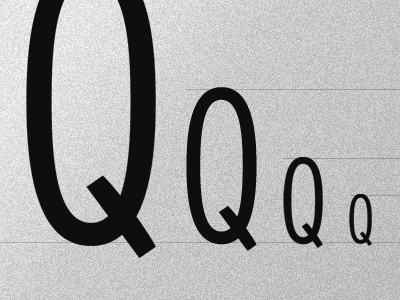 Typeface 'Q' Study