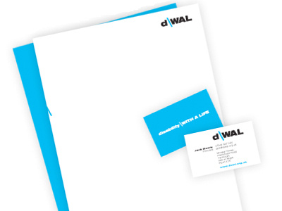 dWAL stationery branding business card design letterhead logo print