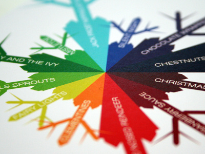 Xmas Card christmas colour palette snowflake spectrum xmas