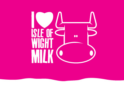 I Love Isle Of Wight Milk Logo