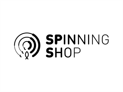 Spinning Shop concept design logo sale shop spinning саяпин