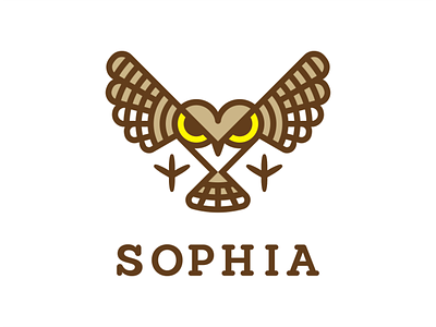 SOPHIA knowledge logo love owl philosophy sayapin skill sophia symbol wisdom саяпин