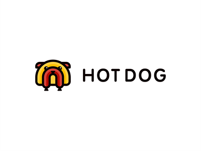 HOT DOG design dog fast fast food food hot logo sausage логотип