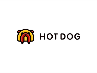 HOT DOG design dog fast fast food food hot logo sausage логотип