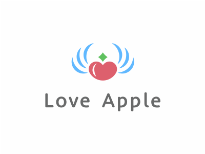 Love Apple apple concept design logo love sale sayapin логотип саяпин