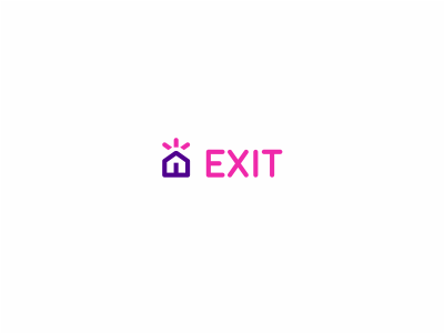 Exit concept design exit logo sale sayapin логотип саяпин