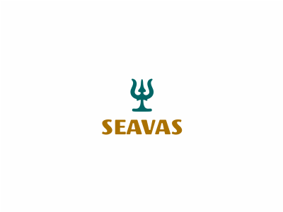 Seavas concept cup design lira logo logobaker poseidon restaurant sale sayapin sea trident wineglass логотип саяпин