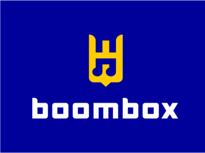 BOOMBOX boombox coat of arms concept design dive falcon logo music note sale sayapin ukraine vector логотип саяпин