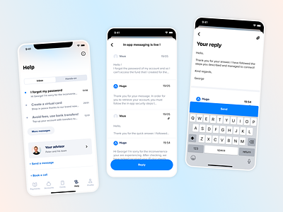 In-app messaging system android app design figma in-app ios lydia message messaging mobile ui ux