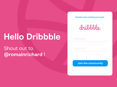 Hey Dribbble