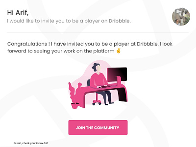 Dribbble Invitation design dribbble illustration invite logo new sketch typography ui vector web