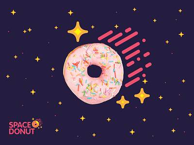 Space Donut donut food space star