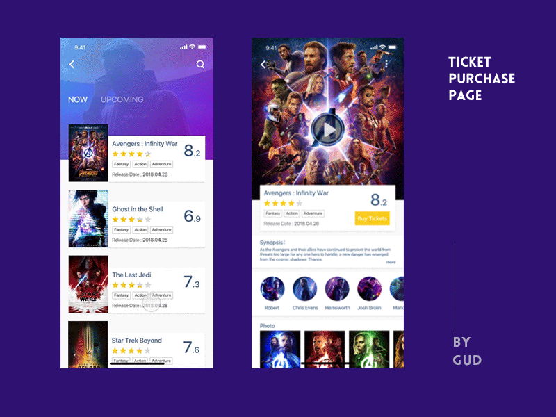 Student work－GUD app dayu gif ios iphone music photoshop principle sketch ui