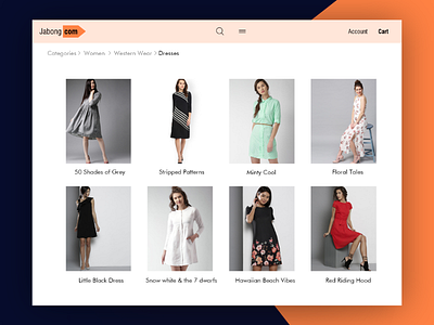 Jabong Product Listing