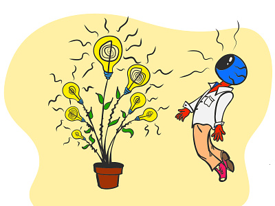 Hypnotherapy 2d illustration bulbmanart download download mockup eyeball flowers freebie idea illustration