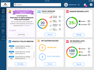 Dashboard UI dashboard app dashboard ui tablet app tablet dashboard