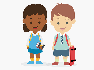 School children 2d illustration cartoons children children art icon icons illustration illustration art kids school school icons