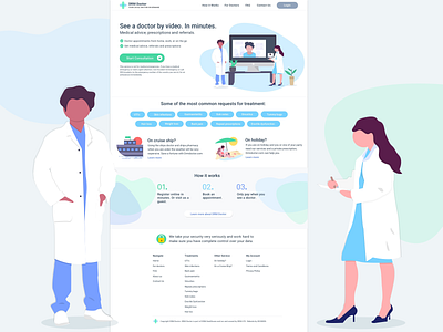 Website Homepage Design - Healthcare