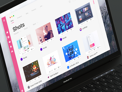 Dribbble Client Concept