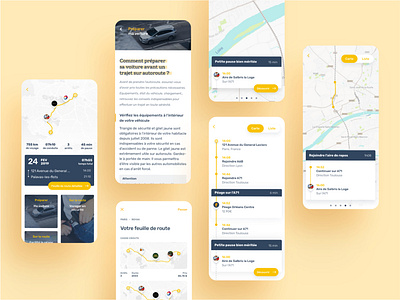 Ulys travel companion app app app design application design highway liber t mobile ui service areas sketch toll badges travel app travel companion télépéage ui ux
