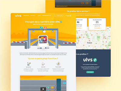 Ulys website art direction branding car highway liber t télépeage ui ux web