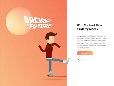 Back to the future ☼ animation bttf design gradient illustration vector