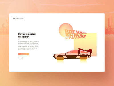 Back to the future ☼ animation branding bttf design gradient illustration ui vector web