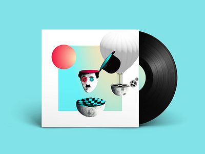 GIFs & Vinyls covers animation branding chaplin collage design illustration surrealism