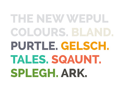 New WEPUL Colours wepul