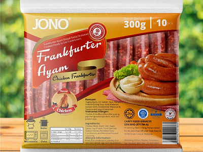 Chicken Frankfurter Packaging chicken food frankfurter grill packaging sausage