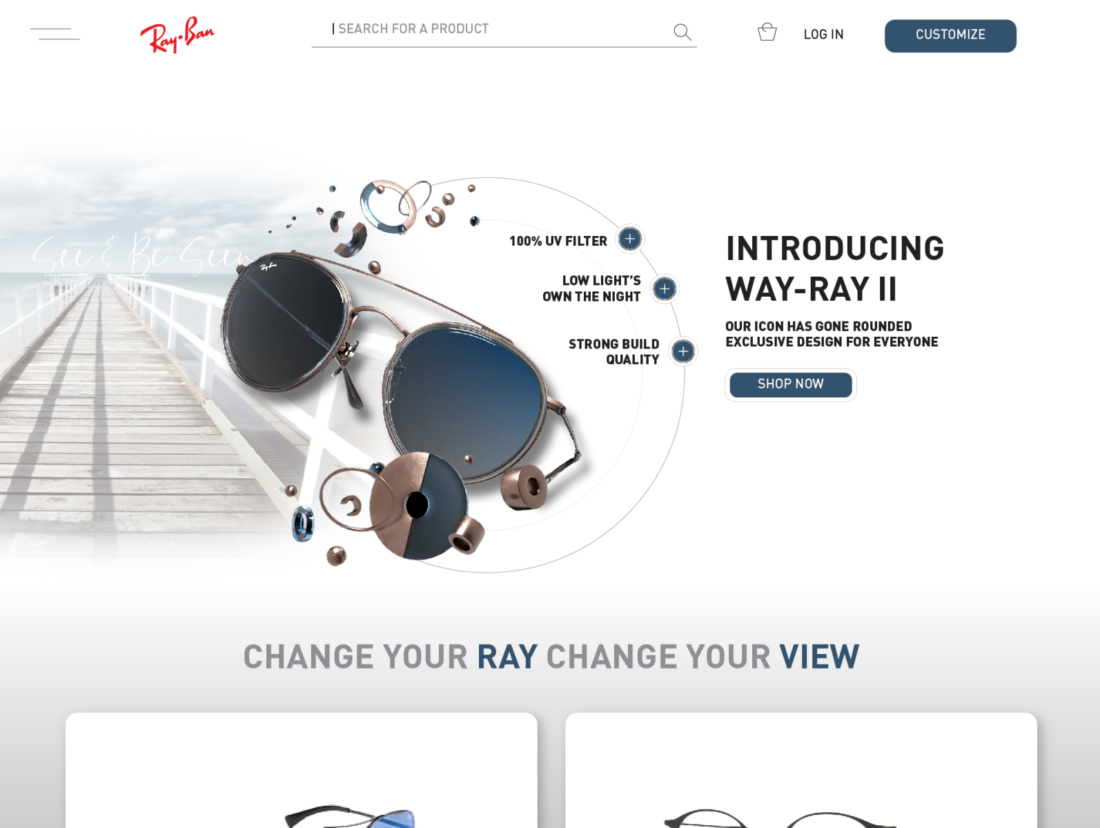 Ray Ban UI Web Design by Youngky Prima 