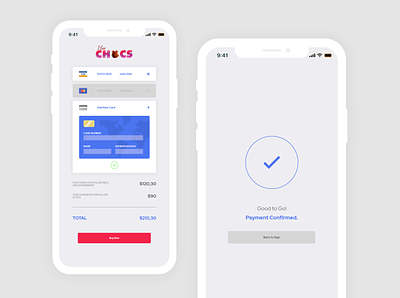 Chocolate Shop Checkout Screen app checkout credit card payment design app mobile ui ui design