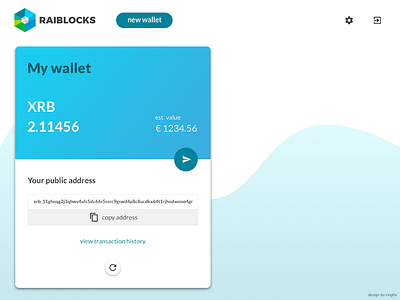 Raiblocks wallet concept
