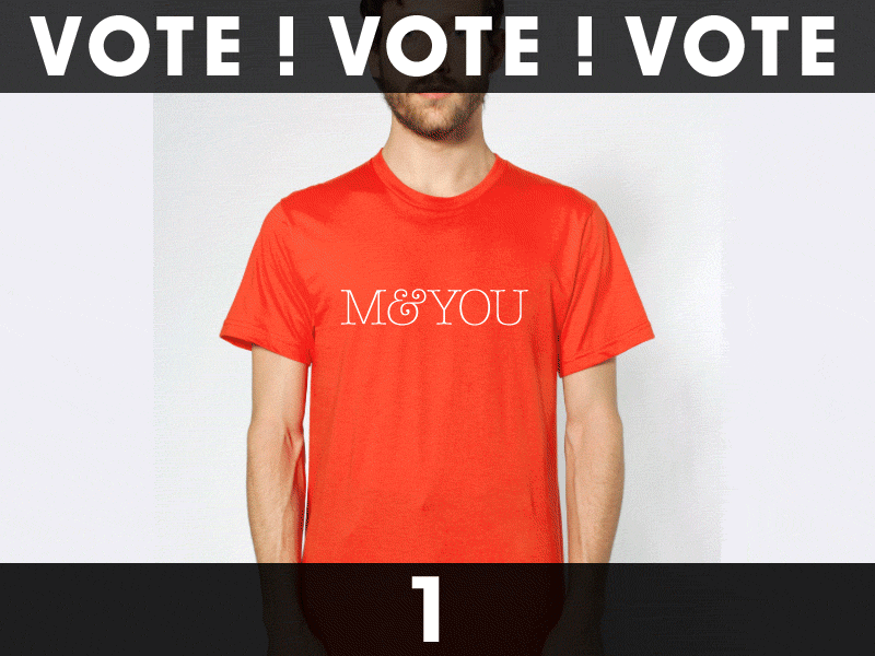 [VOTE] Me & You Shirt Color shirt typography