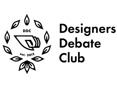 Debate Club Logo illustration logo