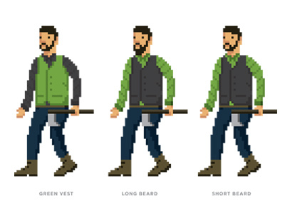 Woodsman illustration pixel