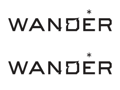 Wander Final identity logo