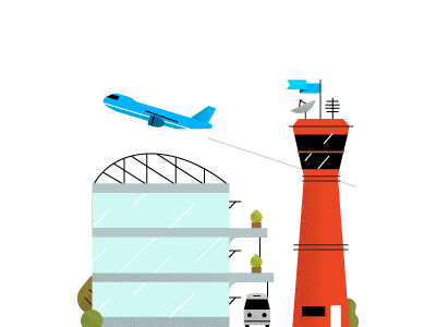 Travel animation illustration