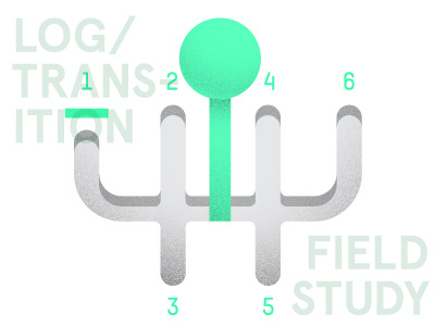 Changing Gears: Log/Transition is now at Field Study illustration typography