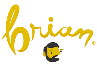 Brian Final Logo brand identity illustration