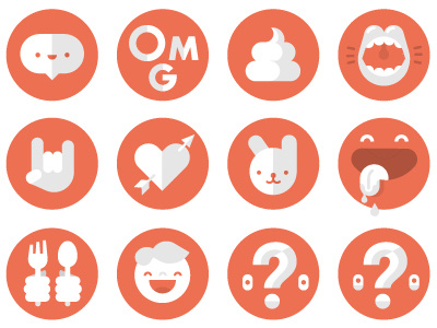 Emotitags icons illustrations