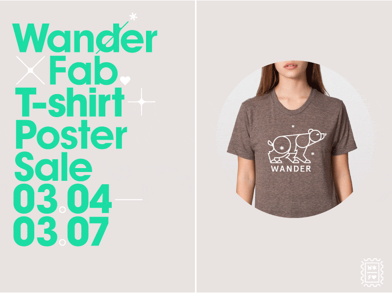 Wander Shirts Sale [GIF] design illustration shirts