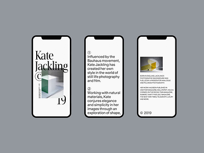 Kate Jackling—Les Semé—Sérttes Dec'19 clean design grid layout minimal typography web website whitespace