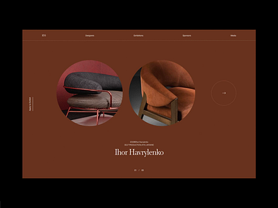 Furniture website concept clean design grid header layout minimal typography web website whitespace