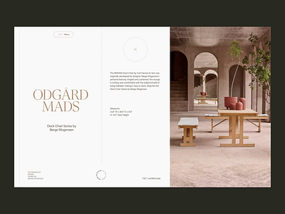 Børge Mogensen—Home Furnishing architecture furnishing grid header interior layout minimal typography website whitespace