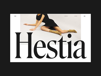 Hestia clean design editorial fashion grid layout minimal typography website whitespace