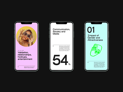 Dating app—Data and stats screens app color dating stats typo typography
