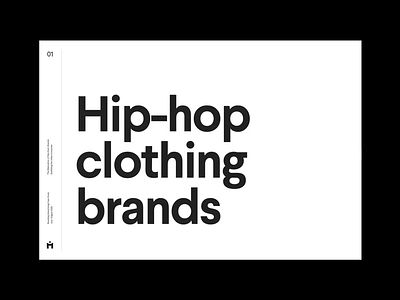 The Maturation of Hip-Hop’s Brands clean deck design grid layout minimal simple typography whitespace