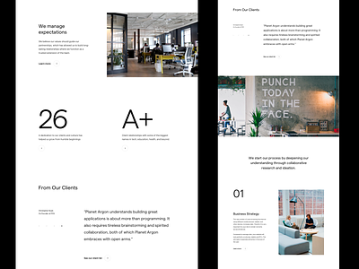 Digital Agency Website clean design grid layout minimal typography web website whitespace