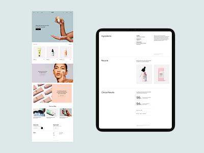 VERSED shop redesign clean design ecommerce layout minimal shopify typography website whitespace